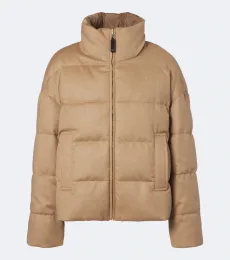 Reversible camel hair down jacket Reversible camel hair down jacket