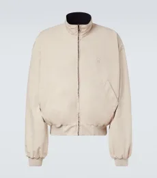 Reversible cotton-blend blouson jacket Reversible cotton-blend blouson jacket