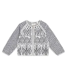 Reversible cotton-blend jacquard jacket Reversible cotton-blend jacquard jacket