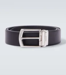 Reversible Saffiano and leather belt Reversible Saffiano and leather belt