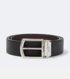 Reversible Saffiano leather belt Reversible Saffiano leather belt