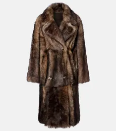 Reversible shearling and leather coat
