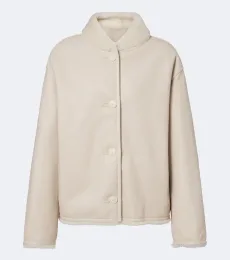 Reversible shearling-trimmed leather jacket Reversible shearling-trimmed leather jacket