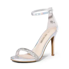 Rhinestone Strap High Stiletto Heel Sandals Rhinestone Strap High Stiletto Heel Sandals