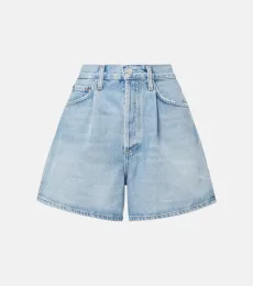 Rhoda high-rise denim shorts Rhoda high-rise denim shorts