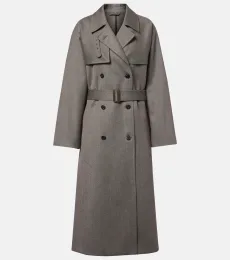 Rhydian virgin wool gabardine trench coat