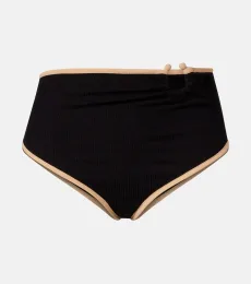 Ribbed-knit bikini bottoms Ribbed-knit bikini bottoms