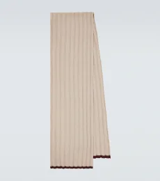 Ribbed-knit cashmere scarf Ribbed-knit cashmere scarf