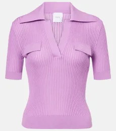 Ribbed-knit cotton Polo Shirt Ribbed-knit cotton Polo Shirt