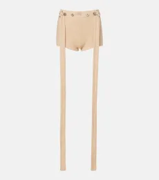 Ribbed-knit cotton shorts Ribbed-knit cotton shorts