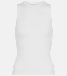 Ribbed-knit cotton tank top Ribbed-knit cotton tank top