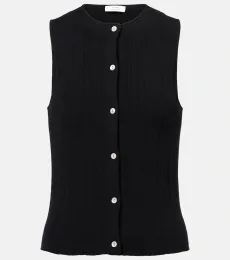 Ribbed-knit cotton top Ribbed-knit cotton top