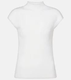 Ribbed-knit high-neck wool top Ribbed-knit high-neck wool top