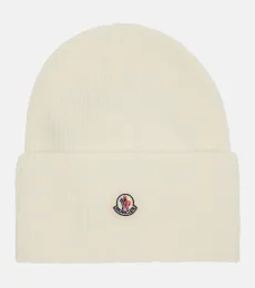 Ribbed-knit virgin wool beanie Ribbed-knit virgin wool beanie