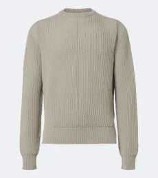 Ribbed-knit virgin wool sweater Ribbed-knit virgin wool sweater