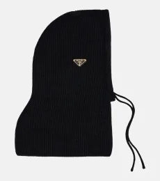 Ribbed-knit wool and cashmere ski mask Ribbed-knit wool and cashmere ski mask