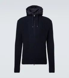 Ribbed-knit wool jacket Ribbed-knit wool jacket