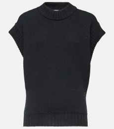 Ribbed-knit wool top Ribbed-knit wool top