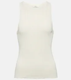 Ribbed silk tank top Ribbed silk tank top