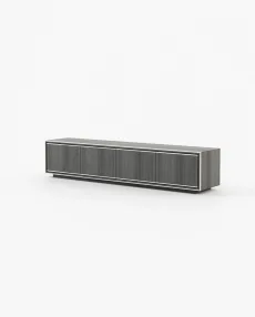 RICK Media Unit Grey Eucalyptus Veneer Matte