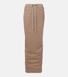 Rick Owens Cotton jersey maxi skirt