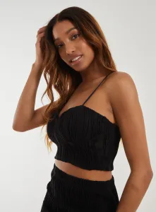 Ripple Cupped Bralette - - Black Ripple Cupped Bralette - - Black