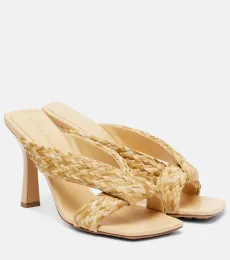 Riva braided raffia mules Riva braided raffia mules