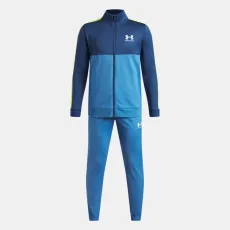 Rival Colorblock Boys' Knit Tracksuit Aegean Blue Blackout Navy White YLG (59 - 63 in) Rival Colorblock Boys' Knit Tracksuit Aegean Blue Blackout Navy White YLG (59 - 63 in)
