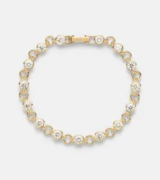 Rivière 18kt gold chain bracelet with diamonds