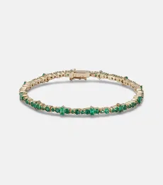 Rivulet 18kt gold bracelet with emeralds Rivulet 18kt gold bracelet with emeralds