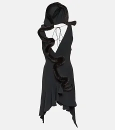 Robe à fourrure synthétique Robe à fourrure synthétique