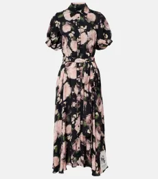 Robe chemise à fleurs Robe chemise à fleurs