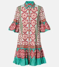 Robe chemise Choux imprimée en coton Robe chemise Choux imprimée en coton