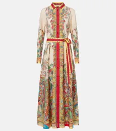 Robe chemise en coton à motif floral Robe chemise en coton à motif floral
