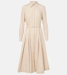 Robe chemise en coton mélangé Robe chemise en coton mélangé