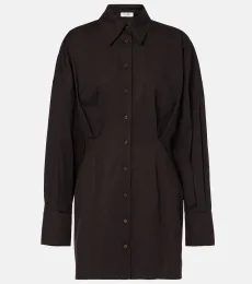 Robe chemise en coton mélangé Robe chemise en coton mélangé