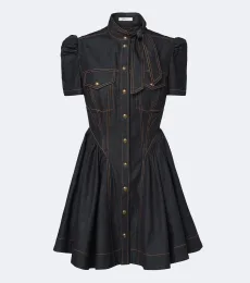 Robe chemise en denim Robe chemise en denim