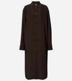 Robe chemise en soie Robe chemise en soie