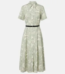 Robe chemise Kiera en coton mélangé imprimée Robe chemise Kiera en coton mélangé imprimée