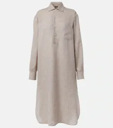 Robe chemise Lora en lin Robe chemise Lora en lin