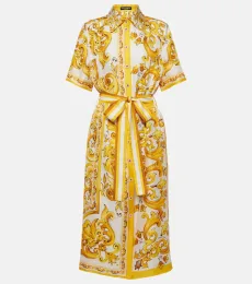 Robe chemise Majolica en soie Robe chemise Majolica en soie