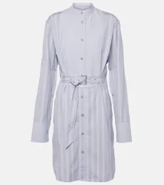 Robe chemise rayée en coton Robe chemise rayée en coton
