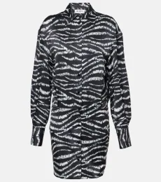 Robe chemise Silvye en satin Robe chemise Silvye en satin