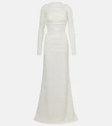 Robe de mariée longue en tulle