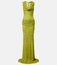 Robe drapée à paillettes Robe drapée à paillettes