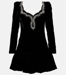 Robe Edie en velours à cristaux Robe Edie en velours à cristaux