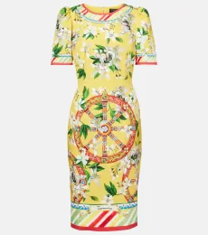 Robe en coton mélangé imprimée Robe en coton mélangé imprimée