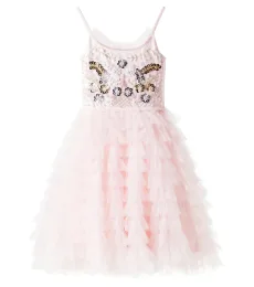 Robe Golden Daisies en tulle à ornements