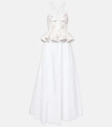 Robe longue à fleurs