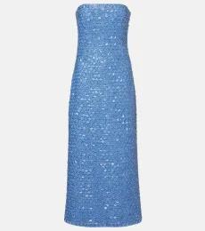 Robe longue bustier Vanessa à ornements Robe longue bustier Vanessa à ornements